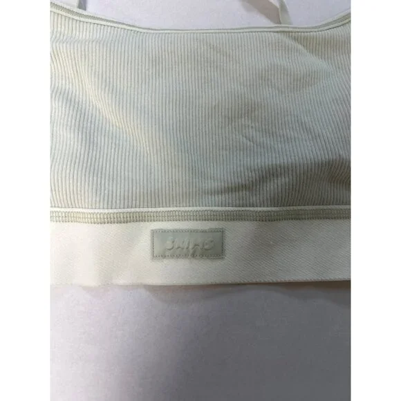 SKIMS Cotton Rib Scoop Bralette Spearmint Size Large NWT - Picture 5 of 8